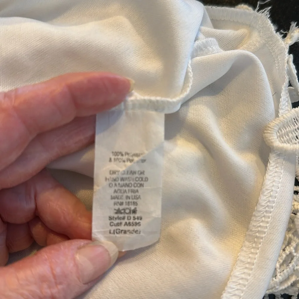 Audrey3+1 Lovely White Lace Empire Summer Dress CottageCore Feminine Victorian - Picture 9 of 9